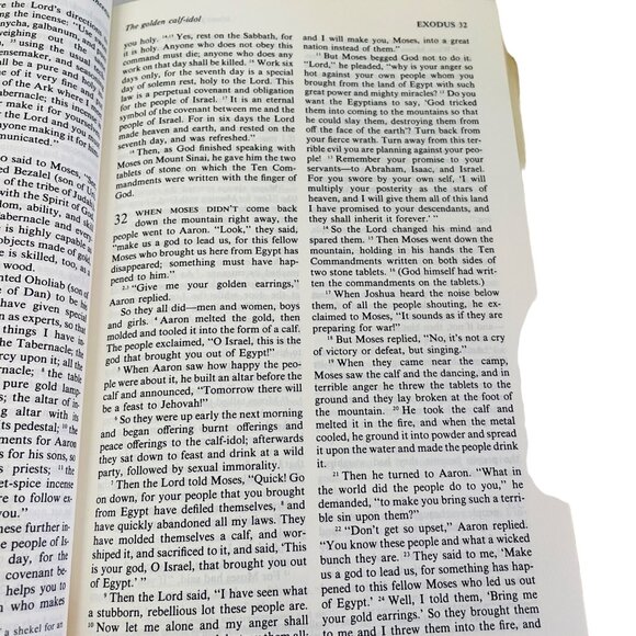 Vintage The Living Bible Paraphrased 1971 Hardcover See Photos 9" X 6" x 2" - Picture 7 of 7